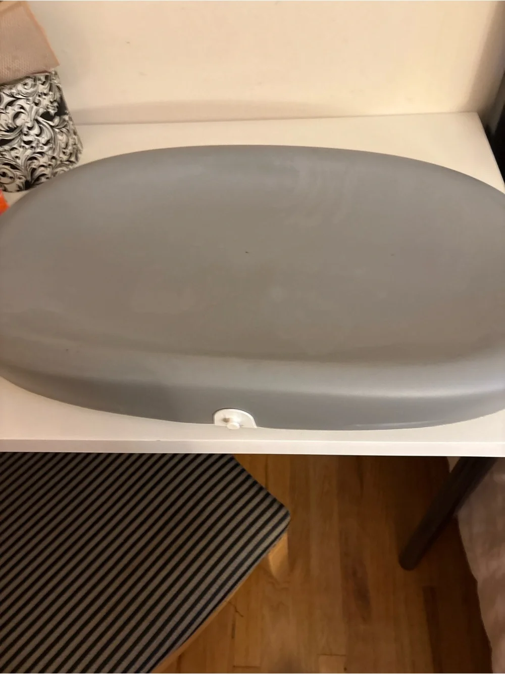 Hatch Gray Bath Storage Lid - Soft Gray